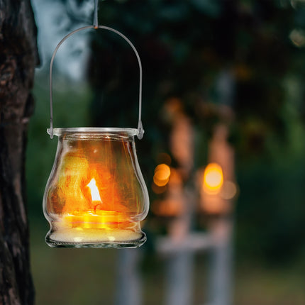 Transparent wind light set of 12