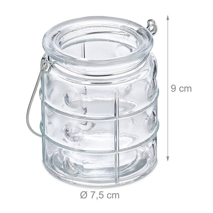 Set de 12 lămpi transparente de vânt