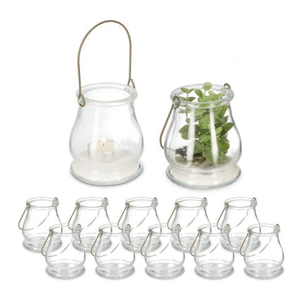 Transparent wind light set of 12