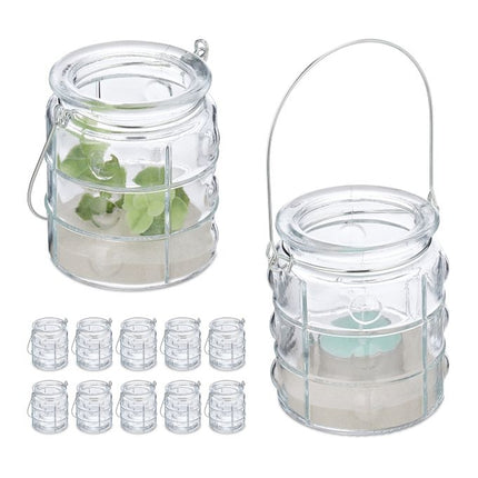 Set de 12 lămpi transparente de vânt