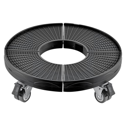 Trash Can Dolly, 4 Locking Wheels, 15–22.8 In, 440 lb