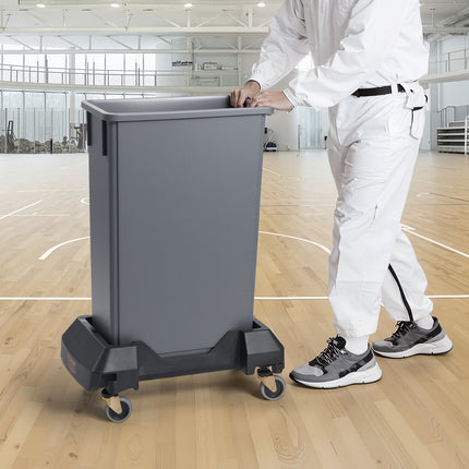 Trash Can Dolly for 16–23 Gallon, 4 Locking Wheels, 200 lb