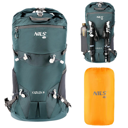 Rucsac de voiaj, verde, capacitate 40L