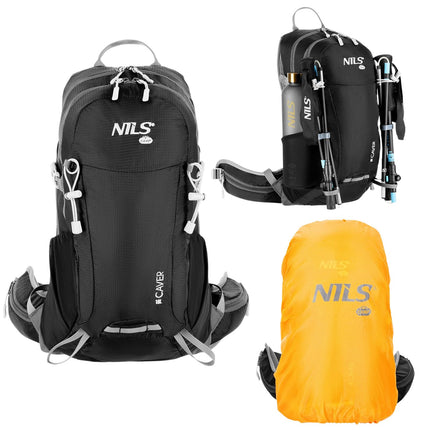 Pachet de călătorie, negru, capacitate 18 l