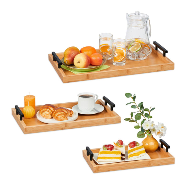Tavi din bambus - set de 3