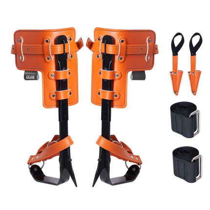 Tree Climbing Spikes, Alloy Steel, 350 lb, Straps