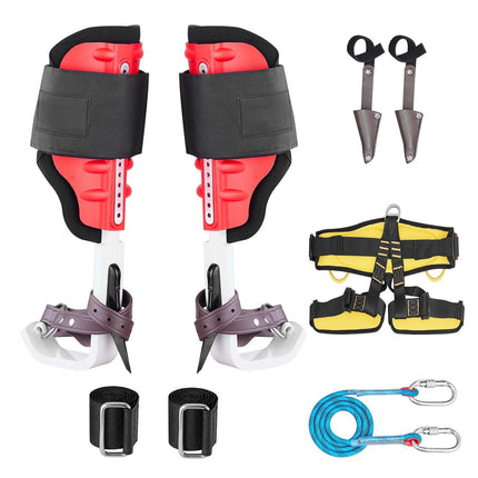 Tree Climbing Spikes Set, Adjustable, Harness, 350 Lb