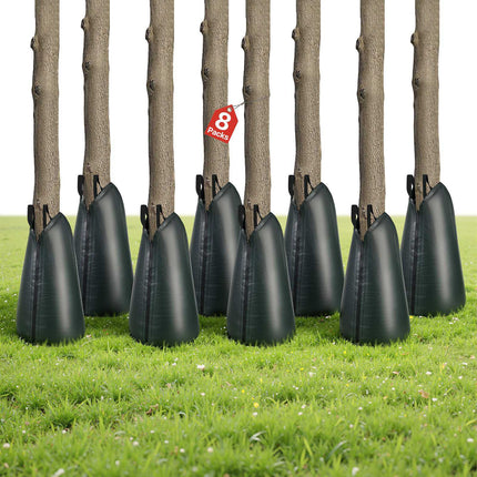 Tree Watering Bags, 20 Gallon, 8 Pack, Slow Release Zipper