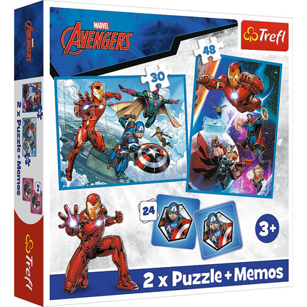 Trefl Set puzzle Avengers 30+48+M24