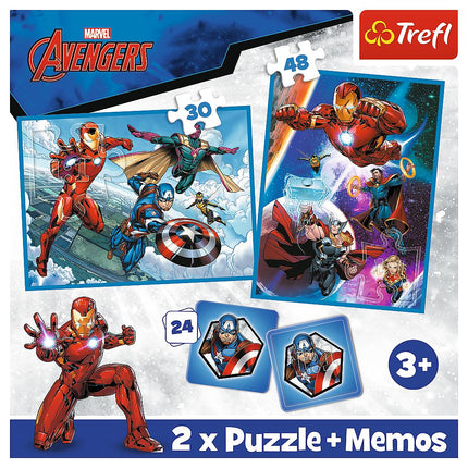 Trefl Set puzzle Avengers 30+48+M24