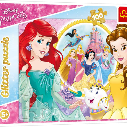 Puzzle Trefl Disney Princess Glitter, 100 buc