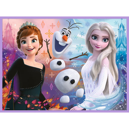 Trefl Set puzzle Frozen cu cartonașe memo Frozen II
