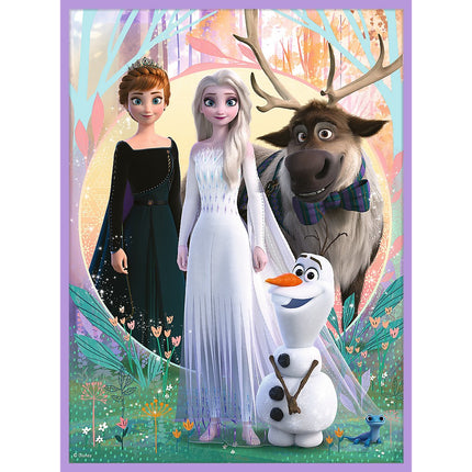 Trefl Set puzzle Frozen cu cartonașe memo Frozen II