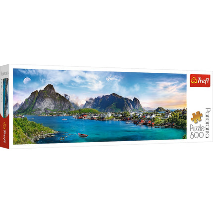 Puzzle panoramic Trefl Norvegia, 500 piese