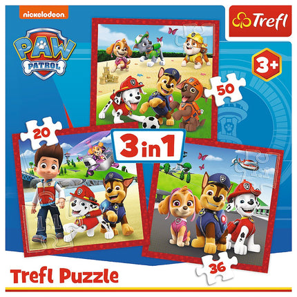 Trefl Paw Patrol Set Puzzle 3 în 1