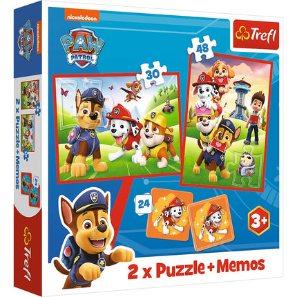 Set de puzzle Trefl Paw Patrol 30+48+M24