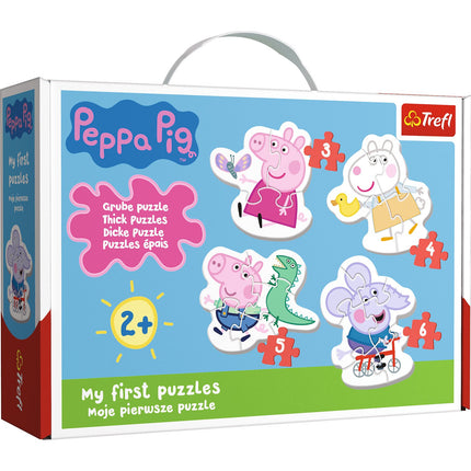 Set de puzzle-uri pentru bebeluși Trefl Peppa Pig
