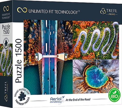 Puzzle Trefl Prime Aerial Mindblow Road, 1500 piese