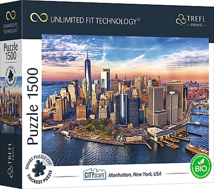 Puzzle Trefl Prime Cityscape Manhattan, 1500 piese