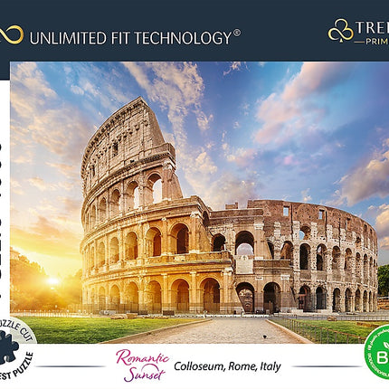 Trefl Prime Puzzle Apus de Soare Romantic Colosseum, 1000 de Piese