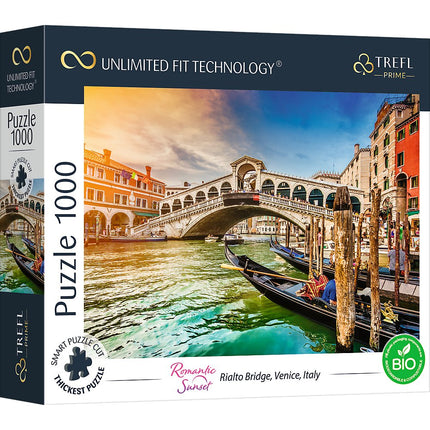 Puzzle Trefl Prime Romantic Sunset Venice, 1000 piese