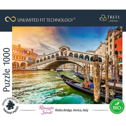 Puzzle Trefl Prime Romantic Sunset Venice, 1000 piese