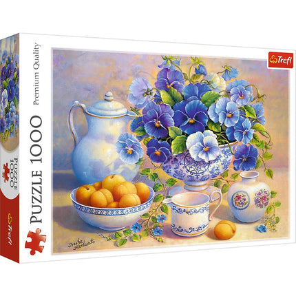 Trefl Puzzle Flori albastre 1000 piese