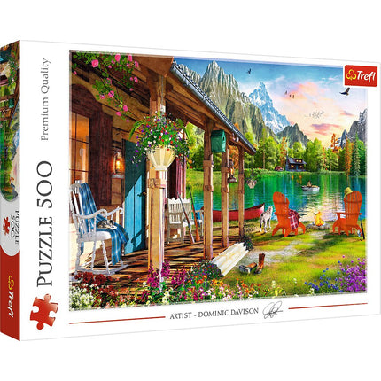 Puzzle Trefl Cabană în Munți 500 de piese