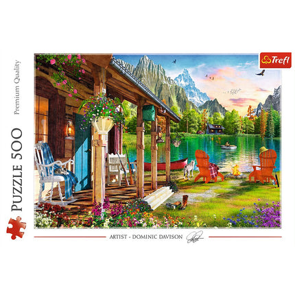 Puzzle Trefl Cabană în Munți 500 de piese