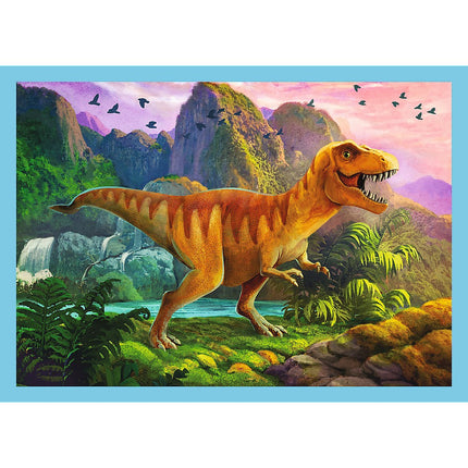 Trefl Puzzle Dinozauri Set 4 în 1, 12 15 20 24 piese
