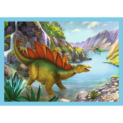 Trefl Puzzle Dinozauri Set 4 în 1, 12 15 20 24 piese