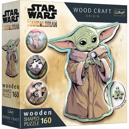Trefl Star Wars Puzzle din lemn Mandalorian 160 piese