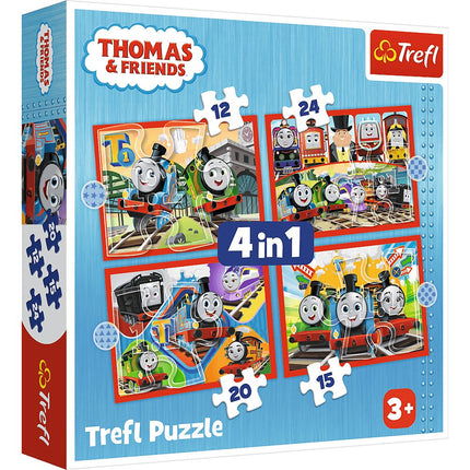 Trefl Thomas & Friends Puzzle Set 4 în 1 Thomas