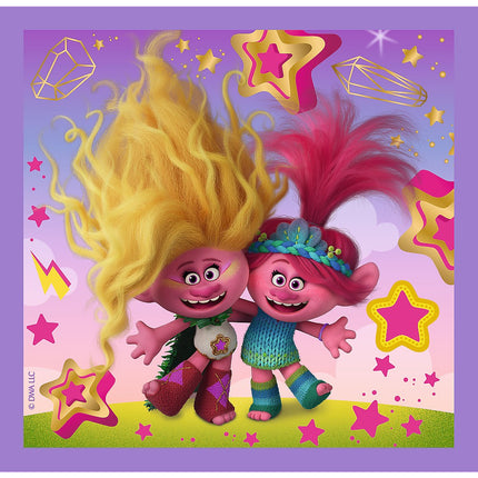 Trefl Trolls Set Puzzle 3 în 1 Trolls 3