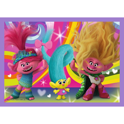 Trefl Trolls Puzzle Set 4 în 1