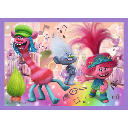 Trefl Trolls Puzzle Set 4 în 1