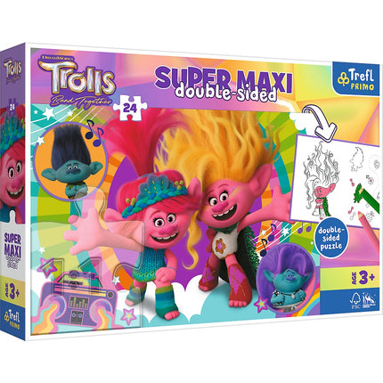 Trefl Trolls Puzzle Super Maxi, 24 piese