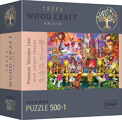 Trefl Puzzle din lemn Magical World 500+1 piese