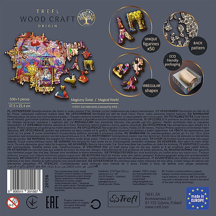 Trefl Puzzle din lemn Magical World 500+1 piese