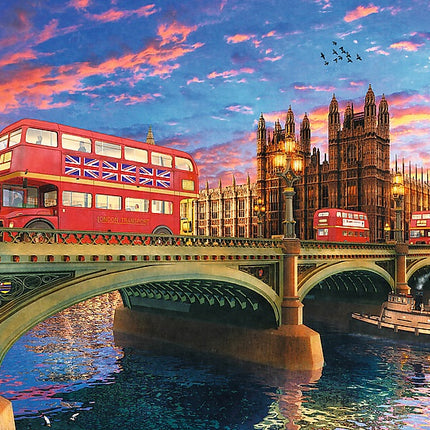 Trefl Puzzle din lemn Palace Of Westminster Big Ben London 500+1 piese
