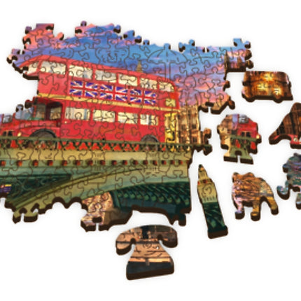 Trefl Puzzle din lemn Palace Of Westminster Big Ben London 500+1 piese