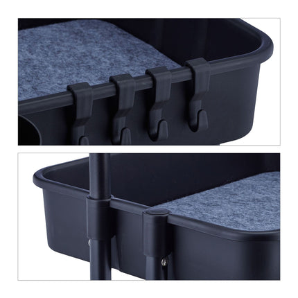 Trolley with 3 shelves