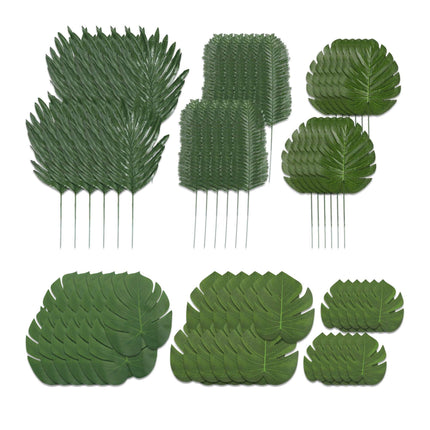 Set de 72 de frunze tropicale