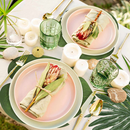Set de 72 de frunze tropicale