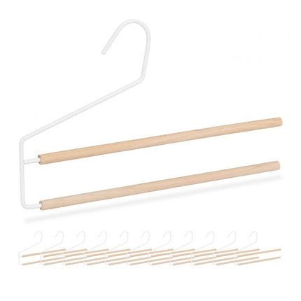 Umeraș pentru pantaloni care economisește spațiu 12 piese