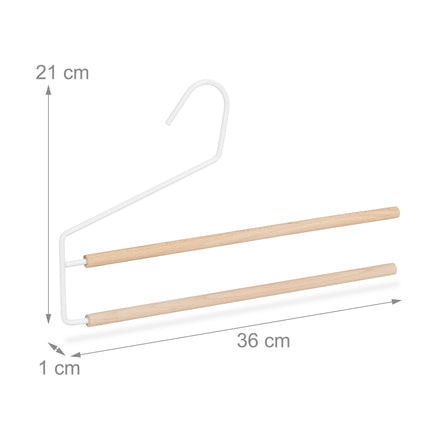 Umeraș pentru pantaloni care economisește spațiu 12 piese