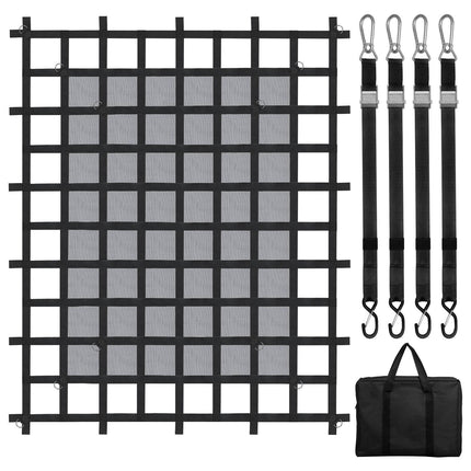 Truck Bed Cargo Net 72 x 57 in, 4 Straps With Hooks