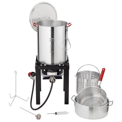 Turkey Deep Fryer Set, 30-Qt, 54,000 BTU Propane