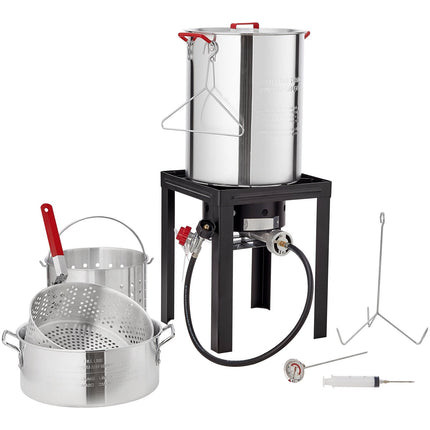 Turkey Deep Fryer Set, 30-Qt, 54,000 BTU Propane