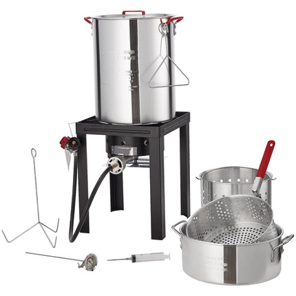 Turkey Deep Fryer Set, 30-Qt, 54,000 BTU Propane